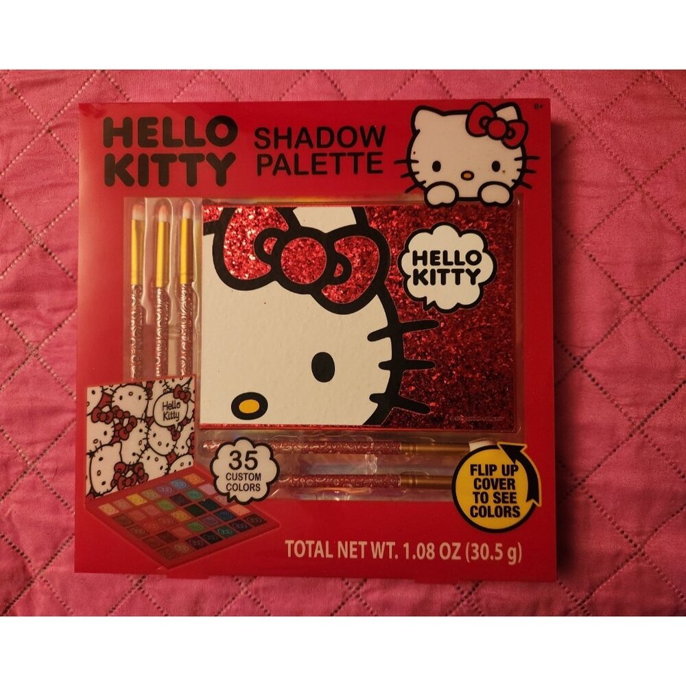 Hello Kitty Eye Shadow Palette & Brushes Set